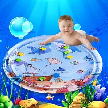 100 см Безопасный детский водный коврик игрушка Tummy Time Novel Babies Play Pad Подушка
