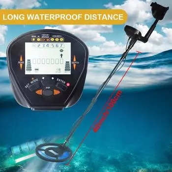 100 см глубинный водонепроницаемый металлоискатель с высокой чувствительностью подземный детектор золота кладоискатель пинпоинтер