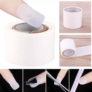 100 см искусственный шелк для ногтей, наклейка для ногтей, УФ-гель, акриловая защита для ногтей, маникюрный инструмент