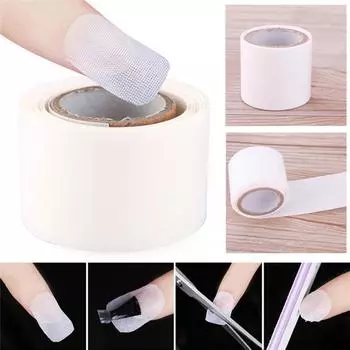 100 см искусственный шелк для ногтей, наклейка для ногтей, УФ-гель, акриловая защита для ногтей, маникюрный инструмент