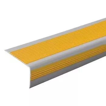 100 см нескользящая накладка на край лестницы L-образной формы, самоклеящаяся защита края лестницы, водонепроницаемая внутренняя и наружная накладка на край лестницы жёлтый