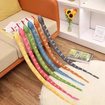 100 см реалистичная мягкая змея плюшевая игрушка имитация удава кобра длинная змея плюшевая кукла креативное украшение комнаты подарки на день рождения