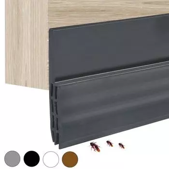 100 см силиконовая резиновая дверная полоса, самоклеящаяся подложка, уплотнитель двери для оконного или дверного зазора