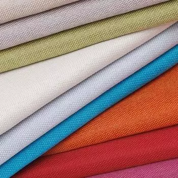 100 см x 148 см однотонная ткань для дивана плотная мешковина износостойкая льняная скатерть подушка занавеска хлопок лен ткани для самостоятельного шитья 148cmx100cm