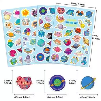 100 Space Planet Graffiti Stickers Creative Personality Space Nasa Astronaut Graffiti Stickers 4/