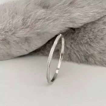 100% стерлингового серебра 925 пробы браслеты для женщин свадебные высокоуглеродистые бриллиантовые браслеты ювелирные изделия 56x48 мм браслет