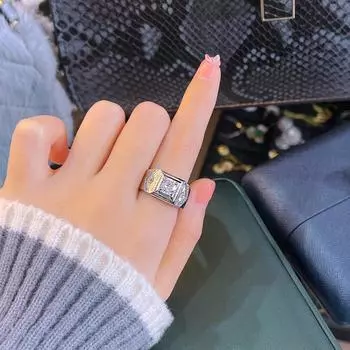 100% Стерлингового Серебра 925 пробы, мужские кольца, обручальные кольца, ювелирные изделия с бриллиантами, Bizuteria Origin, серебро 925 пробы, ювелирные изделия, обручальные кольца, мужская коробка Resizable