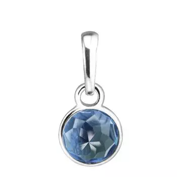 100% стерлингового серебра 925 пробы, подвески в виде декабрьской капли, подвесные бусины для изготовления ювелирных изделий, подходят для браслетов «сделай сам»