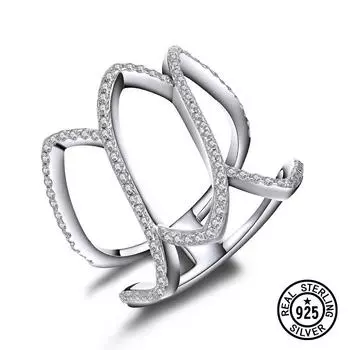 100% стерлингового серебра 925 пробы, простые геометрические одиночные штабелируемые кольца для женщин, специальные рождественские подарки, ювелирные изделия 6