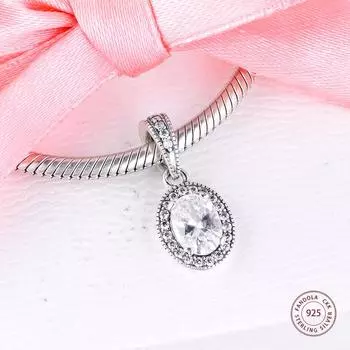 100% стерлингового серебра 925 пробы, винтажная элегантная подвеска-подвеска, бусины для изготовления ювелирных изделий, подходит для оригинального браслета для женщин и девочек, подарок «сделай сам»