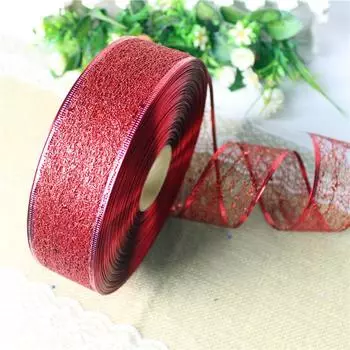 100 Stunning Yard Christmas Craft Ribbon With Decorative Edges For Elegant Holiday Wrapping Red Edge Ribbon
