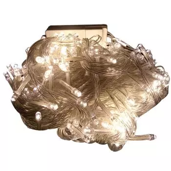 100 светодиодных гирлянд для рождественской вечеринки, свадьбы, дня рождения, гирлянды white