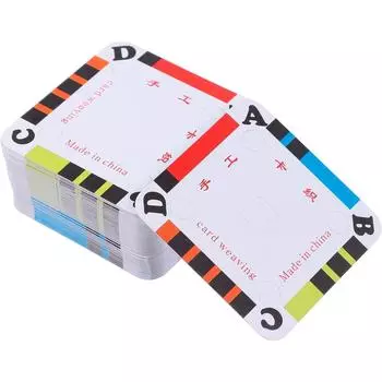 100 ткацких карточек, ткацких карточек, планшетов, бумажных ткацких станков или ткацких станков на чернильном станке 5*5*0.01cm