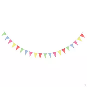 100 треугольных флагов, баннер, подвесной кулон длиной 38 м для декора