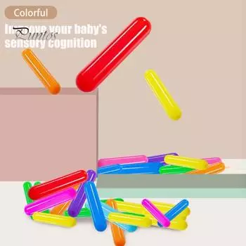 100 упаковок шариков с шариками для малышей, не содержащих фталатов, не содержащих BPA, устойчивых к раздавливанию пластиковых разноцветных игровых игрушек, многоразовые игровые мячи в форме конфет розы красного