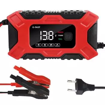 100 В/240 В вход 96 Вт EU Plug автомобильные зарядные устройства для аккумуляторов 12 В 6 А для свинцово-кислотных аккумуляторов AMG универсальный импульсный ремонт интеллектуальное обнаружение красный