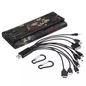 100 Вт 5 В складная солнечная панель комплект USB солнечная батарея солнечные батареи водонепроницаемая солнечная батарея для кемпинга и пешего туризма зарядное устройство зелёный