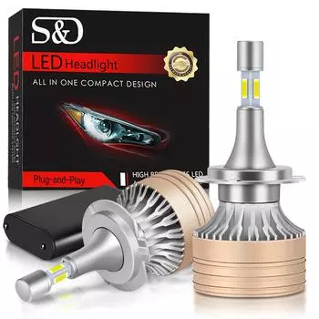 100 Вт H7 H4 Led Canbus 25000LM 4-сторонние лампы высокой мощности H1 H8 H11 9005 9006 Hb3 Hb4 H3 9012 Светодиодные автомобильные лампы Turbo Lamp 360 H1