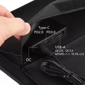 100 Вт QC3.0 быстрая зарядка солнечных панелей портативные складные водонепроницаемые USB Type-C солнечные панели зарядное устройство внешний аккумулятор для телефона аккумулятор