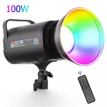 100 Вт RGB LED Видео Свет Студийный Светильник 1700K~12000K CRI 96+ Постоянное Освещение С Управлением Для Фото Видео Света EU