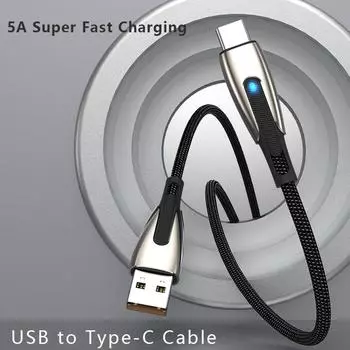 100 Вт сверхбыстрый зарядный USB-кабель для передачи данных 6A Type-C Android подходит для Huawei Xiaomi OPPO LeEco Micro Redmi Vivo кабель для зарядки 1m