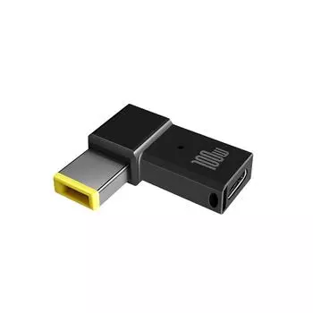100 Вт USB-C (женский) К тонкому квадратному разъему (мужчина) Адаптер питания PD для Lenovo