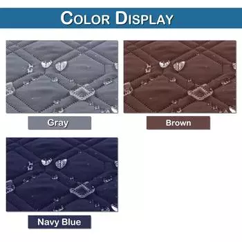 100% водонепроницаемые чехлы для секционных диванов, 2 шт., стеганые чехлы, двусторонние чехлы для диванов в форме буквы L для гостиной, коврики для домашних животных S коричневый