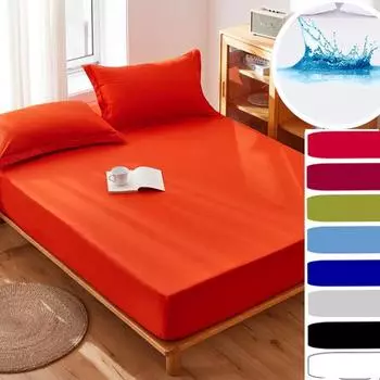 100% водонепроницаемый комплект простыней, супермягкая микрофибра, плотность нити 1800, роскошные египетские простыни, 18-дюймовые глубокие карманы, морщины, гипоаллергенные Sheet 80X200x30cm белый