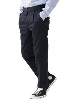 100 Знаменитые брюки 1 складка брюки чинос темно-синие S 38230111874 [Beams Products] [Beams Plus] Мужские тёмно-синий