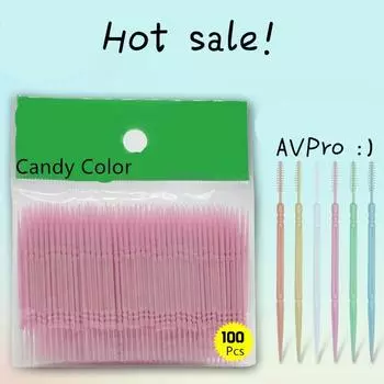 100 зубочисток с двойной головкой для ухода за зубами 1