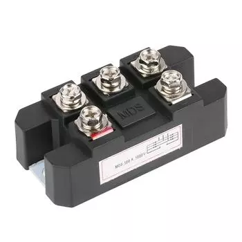 100A 1600V MDS100A 3-фазный диодный мостовой выпрямитель - медный металлический корпус 3.1x1.6x1.2 дюйма для надежного управления питанием United States
