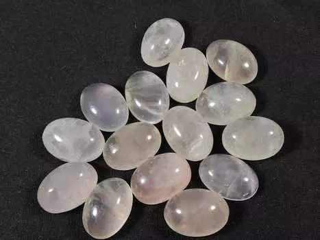 100Cts. Натуральный нежно-розовый кварц овальный россыпью драгоценный камень 15 шт. лот 10X14MM RQ-1390