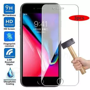 100D защитное стекло для Apple iPhone 7 8 6 6S Plus закаленное защитное стекло для экрана iPhone 5 5S 5C SE 2016 2020 2022 стекло iphone 11 чистый
