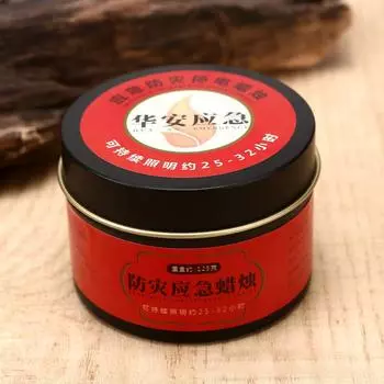 100G Аварийная свеча Предотвращение стихийных бедствий Отключение освещения Уличные бездымные свечи Железные банки Растительные свечи 6.5*4.5cm