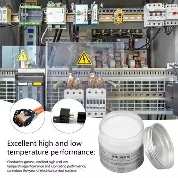 100g Conductive Paste Electricity Compound Grease Electric Contact Grease for Low Resistance Value for Household Appliances