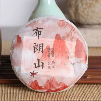 100г Юньнань Мэнхай Бадашань Пуэр Спелый чайный пирог