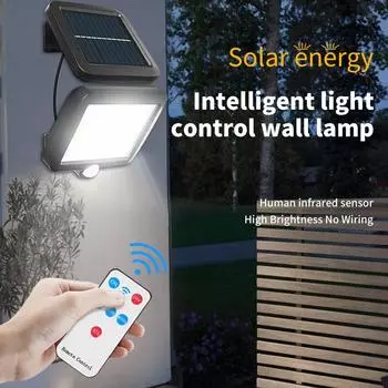 100LED COB Split Solar Wall Lamp Super Bright LED Solar Light with Motion Sensor IP65 Outdoor Security for Garden Street Ward