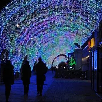 100M 800 светодиодный мерцающий сказочный гирляндный светильник для свадебной феи, рождественской вечеринки, праздничного садового декора, светодиодный EU Plug теплый белый