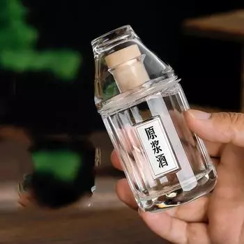 100ML cute mini lead-free whiskey decanter for Liquor Scotch Bourbon outdoor easy to carry 100ML