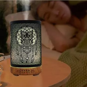 100 мл ультразвуковой увлажнитель воздуха комнатный распылитель духов ароматерапевтический аппарат умный прибор со светодиодной подсветкой US