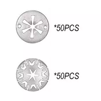 100 шт. 2 стиля автомобильный поддон выхлопной трубы тепловой экран металлическая пружинная шайба крепежный зажим автомобильные теплоизоляционные прокладки CHINA