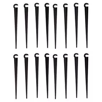 100pcs ABS Garden Drip Irrigation System - Even Water Distribution For Home Garden Drip Irrigation Accessories Black 10mm