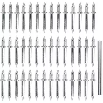 100pcs Anti Bending Skirting Thread Seamless Nail Hard Thread Screws Set Solid Wood Skirting Boards 100pcs