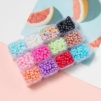 100 шт./пакет арахисовые бусины акриловые жемчужные рисовые бусины высококачественные макаронные бусины DIY браслет ожерелье материал аксессуары pearlescent color