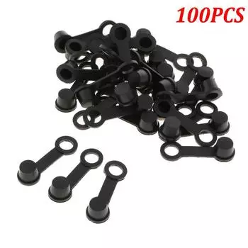 100PCS Brake Bleeder Screw Caps Grease Fitting Cap Oil Drain Pump Rubber Dust Cover 6mm For Motorcycle Car