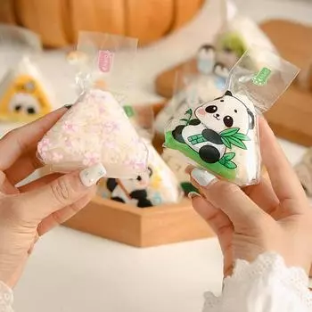 100Pcs Cartoon Triangle Rice Ball Packing Bag Seaweed Sushi Mould Bag Sushi Bento Accessories Seaweed Rice Ball Sushi Bag 1