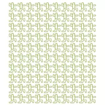 100PCS Cute Paper Clip Figure Shaped Electroplating Process Prevent Slip Exquisite Portable Metal Pa