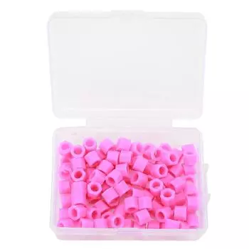 100pcs Dental Rings Small Purple Silicone Dental Instrument Rings Accessory Supplies for Marking