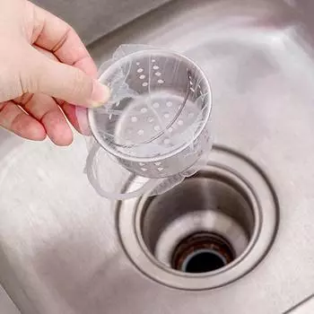 100Pcs Disposable Kitchen Sink Filters Sewer Drain Anti-Blocking Garbage Bag Pool Leak Mesh Bag Mesh Strainer Sink Garbage Nets