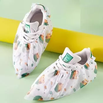 100pcs Elastic - Banded Disposable Shoe Covers Offer A Secure Fit and Easy on - Off Experience 100pcs